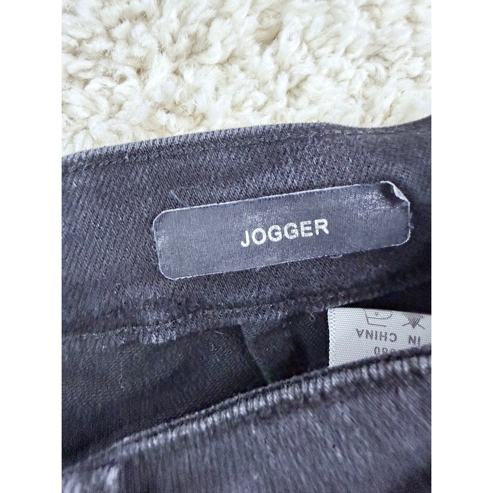 Judy Blue Jogger Jeans Women 11/30 Black Excellent High Rise Drawstring Denim - Picture 4 of 12
